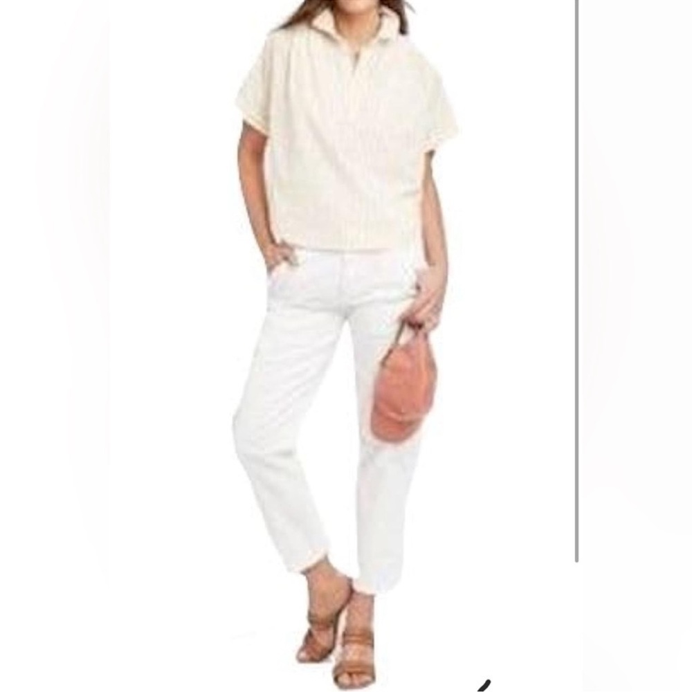 ⚡️ Universal Thread White Boyfriend Cropped Jeans Size 14 - Picture 3 of 4
